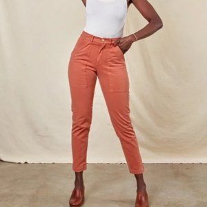 Big Bud Press Petite Pencil Pants, Clay Red, S